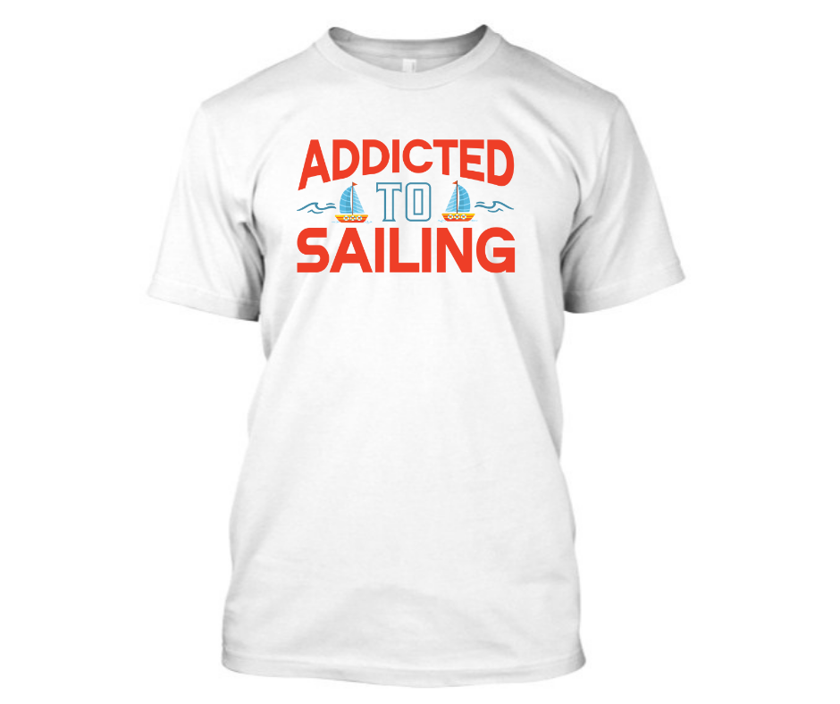 Sailing addict - Men's Half sleeve round neck T-Shirt