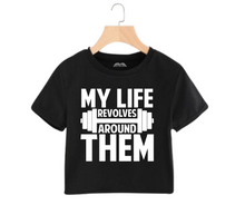 Load image into Gallery viewer, My life revolves around gym - Women&#39;s Crop Top

