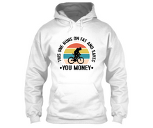 Load image into Gallery viewer, This one runs on fat and saves you money - Unisex Hoodie
