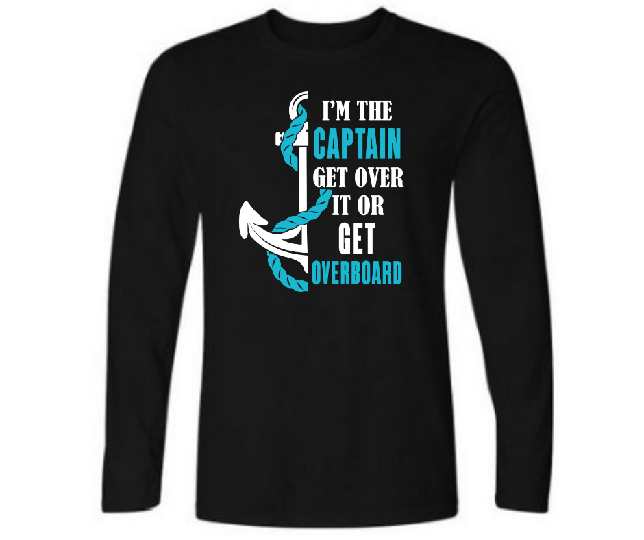 I am the Captain - Men's full sleeve round neck T-shirt