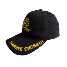 Load image into Gallery viewer, Marine Engineer Embroidered Black Adult Unisex Cap - Premium Quality
