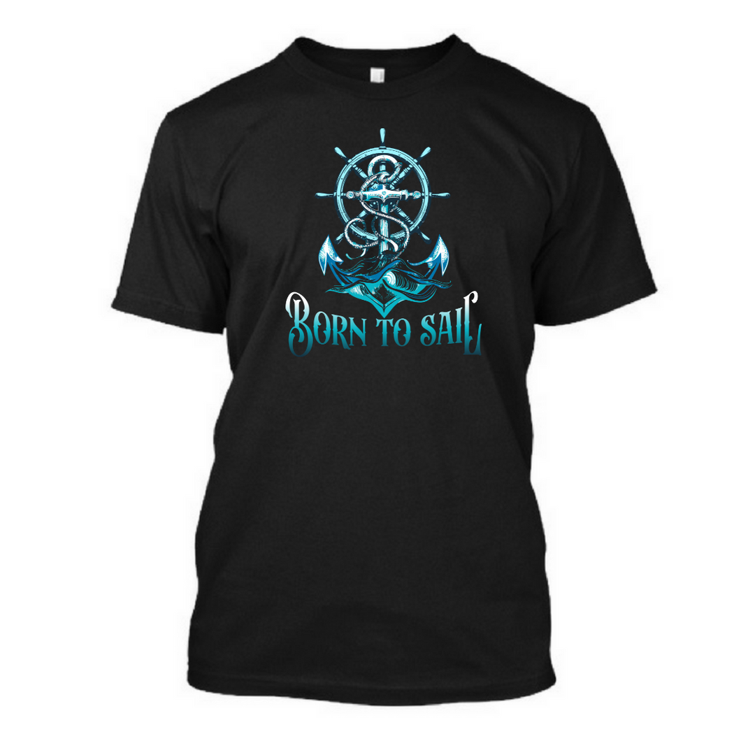 Born To Sail - Men's Half Sleeve Round Neck T-shirt