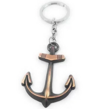 Load image into Gallery viewer, Anchor antique type Metal Keychain
