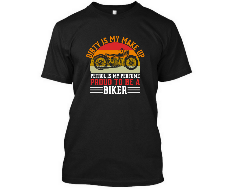 Proud to be a Biker - Men's Half sleeve round neck T-Shirt