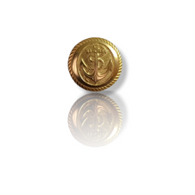 Load image into Gallery viewer, Metal Coat Buttons with Anchor Logo - Dia 23 mm
