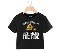 Load image into Gallery viewer, The secret of life just enjoy the ride - Women&#39;s Crop Top
