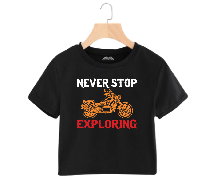 Never stop exploring - Women's Crop Top