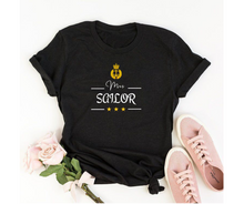 Load image into Gallery viewer, Mrs Sailor (crown) - Women&#39;s Half Sleeve Round Neck T-Shirt
