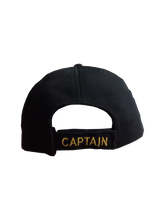 Load image into Gallery viewer, Merchant Navy Captain Embroidered Black Adult Unisex Cap - Premium Quality
