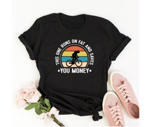 Load image into Gallery viewer, This one runs on fat - Women&#39;s half sleeve round neck t-shirt
