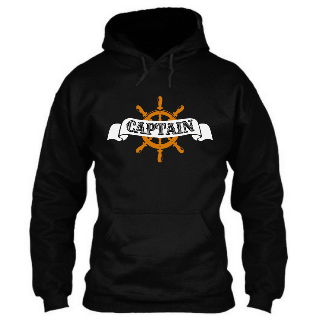 Captain with Anchor - Unisex Hoodie
