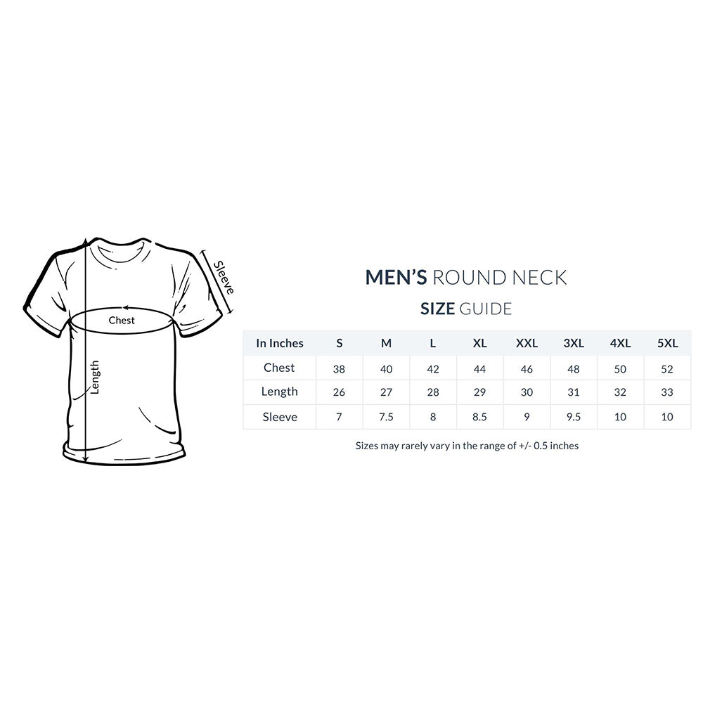 Big Achievement Men's Half Sleeve Round Neck T-shirt Olive Green L