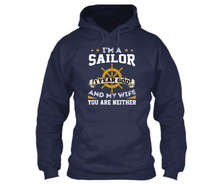 Load image into Gallery viewer, Sailors don&#39;t fear - Unisex Hoodie
