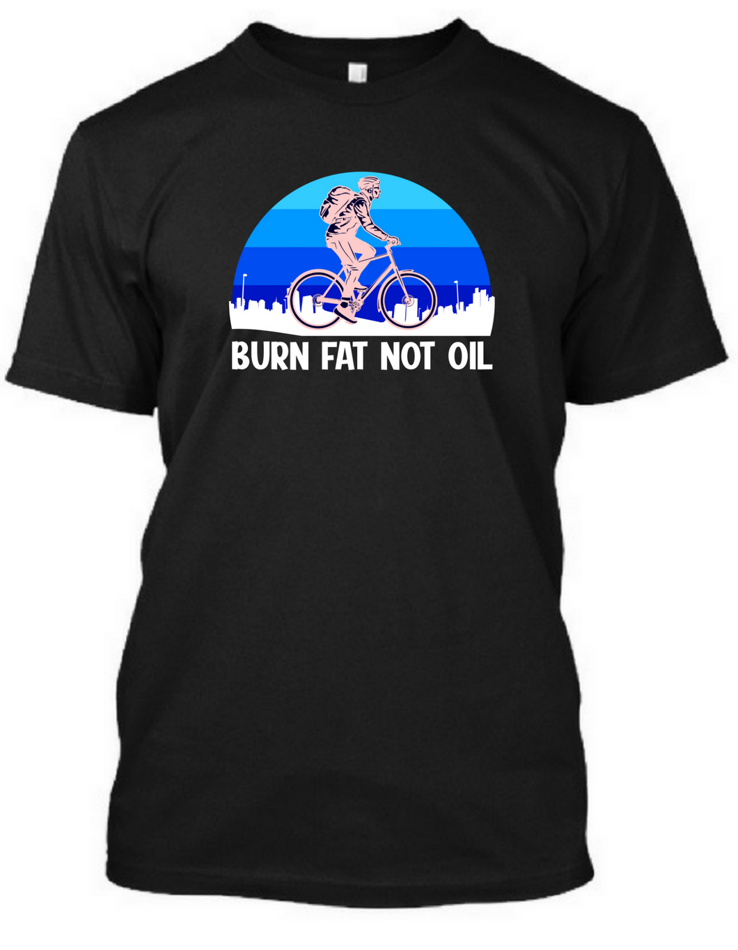 Burn fat - Men's half sleeve round neck T-shirt