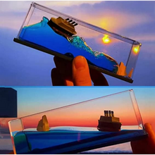 Load image into Gallery viewer, Blue Wave Titanic Ship Car Dashboard Accessory
