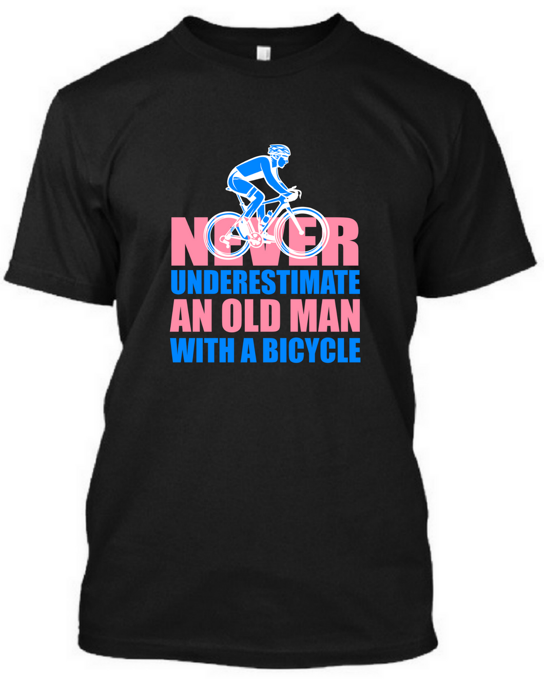 Never underestimate - Men's Half sleeve round neck T-shirt