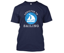 Load image into Gallery viewer, Addicted to sailing - Men&#39;s half sleeve round neck T-shirt
