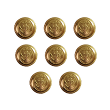 Load image into Gallery viewer, Metal Coat Buttons with Anchor Logo - Dia 18 mm

