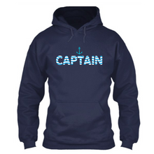 Load image into Gallery viewer, Captain (Waviform Typo) - Unisex Hoodie
