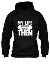 Load image into Gallery viewer, My life revolves around gym - Unisex Hoodie
