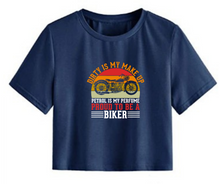Load image into Gallery viewer, Proud to be a Biker - Women&#39;s Crop Top
