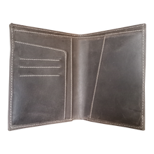 Load image into Gallery viewer, Classic Veg Tanned Hunter Leather Passport / CDC / COC Travel Wallet
