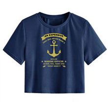 Load image into Gallery viewer, Hardwork Makes Skilled Mariner - Crop Top
