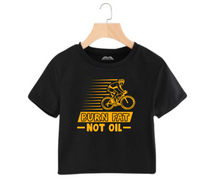Load image into Gallery viewer, Burn fat not oil - Women&#39;s Crop Top
