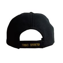 Load image into Gallery viewer, Third Officer Embroidered Black Adult Unisex Cap - Premium Quality
