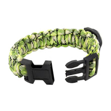 Load image into Gallery viewer, Compass Green Paracord Wrist Band Bracelet

