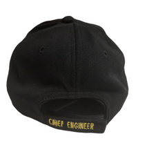 Load image into Gallery viewer, Chief Engineer Logo Embroidered Black Adult Unisex Cap - Premium Quality
