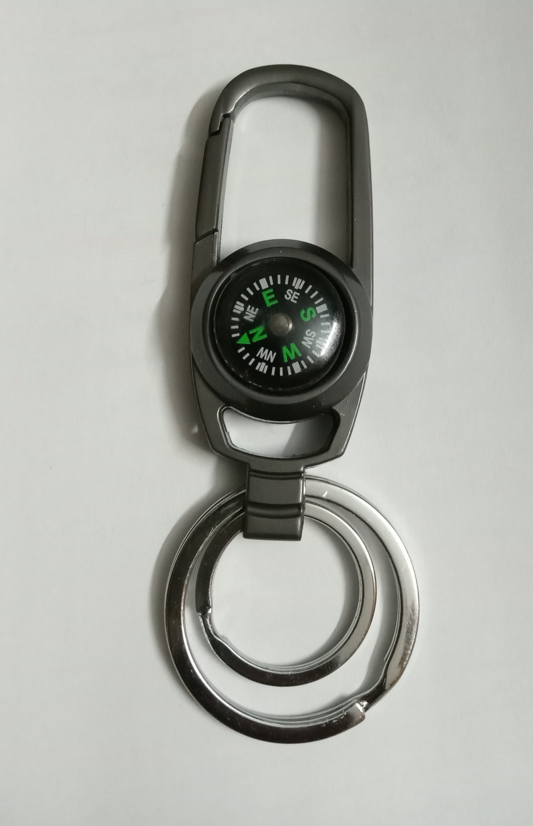 Compass metal Loop on Key Chain