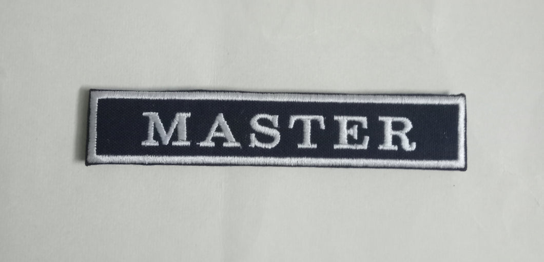 Embroidery Tag for Merchant Navy Ranks - Hard Type with Velcro