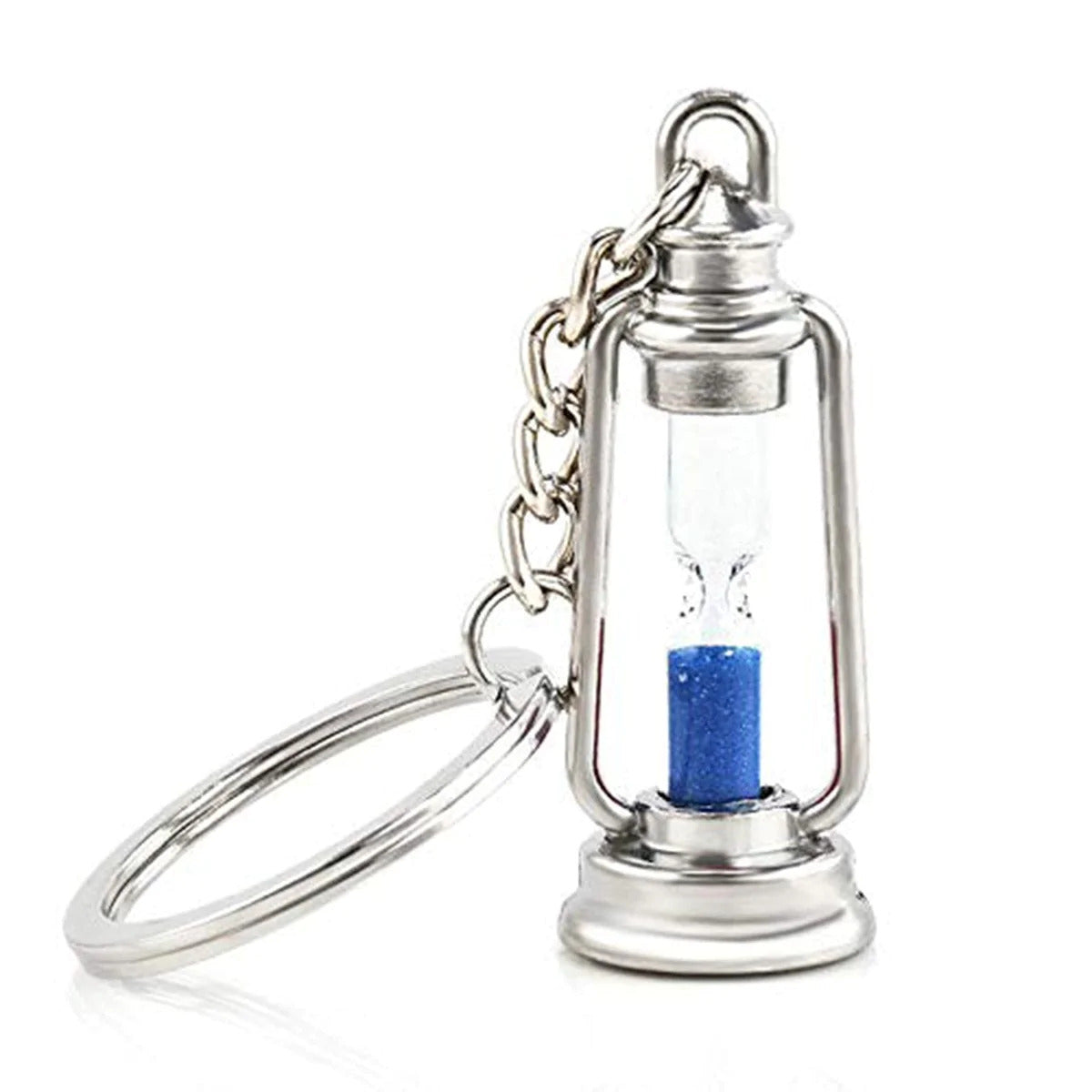 Hour Glass Sand Clock Timer Lamp Lantern Key Chain MARINERSKART