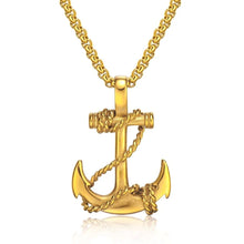 Load image into Gallery viewer, Anchor Pendant with Chain - Unisex
