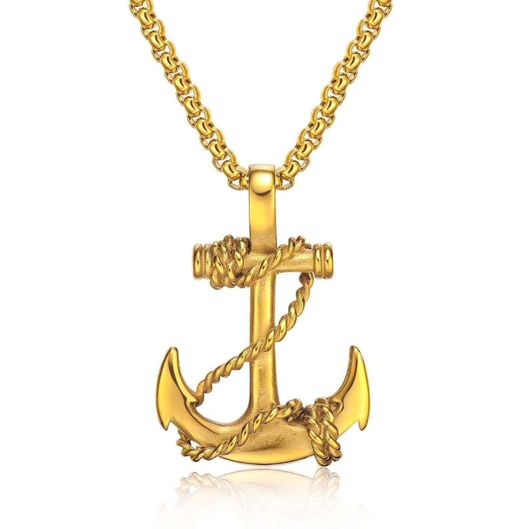 Anchor Pendant with Chain - Unisex