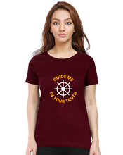 Load image into Gallery viewer, Guide Me In Your Truth  - Couple Women&#39;s half sleeve round neck T-shirt

