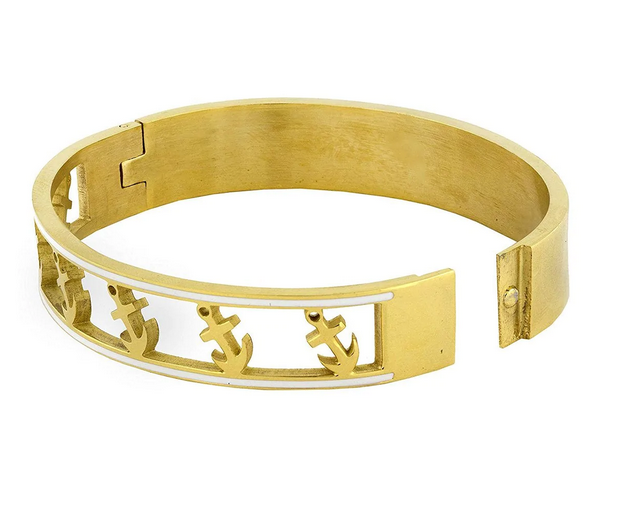 Buy Gold Anchor Bracelet Online In India  Etsy India
