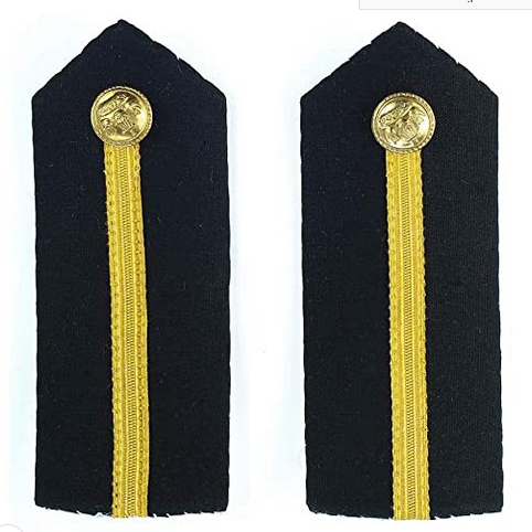 Professional Hard Epaulettes for Merchant Navy Officers / Mariner Engineers / ETO