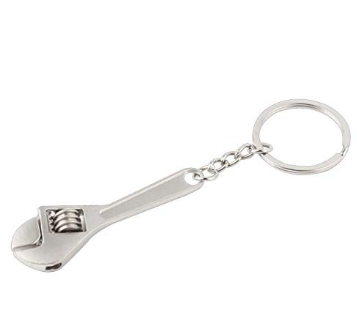 Adjustable or shifter spanner Metal Keychain