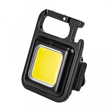 Load image into Gallery viewer, Mini LED Flashlight Keychain Rechargeable with USB Portable Pocket Light with Folding Bracket and Magnet
