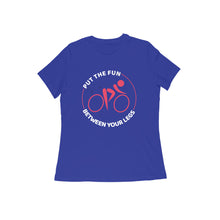 Load image into Gallery viewer, Cycling fun - Women&#39;s Half sleeve round neck T-Shirt
