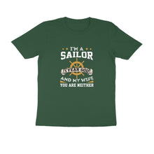 Load image into Gallery viewer, Sailors don&#39;t fear - Men&#39;s Half sleeve round neck T-Shirt
