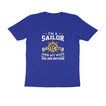 Load image into Gallery viewer, Sailors don&#39;t fear - Men&#39;s Half sleeve round neck T-Shirt
