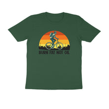 Load image into Gallery viewer, Burn fat not the oil - Men&#39;s Half sleeve round neck T-Shirt
