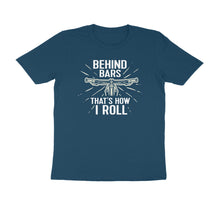 Load image into Gallery viewer, Behind the Bars that&#39;s how I roll - Men&#39;s Half sleeve round neck T-Shirt
