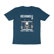Load image into Gallery viewer, Behind bars - Men&#39;s Half sleeve round neck T-Shirt
