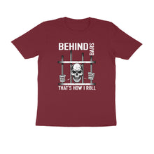 Load image into Gallery viewer, Behind bars - Men&#39;s Half sleeve round neck T-Shirt
