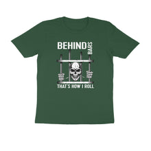 Load image into Gallery viewer, Behind bars - Men&#39;s Half sleeve round neck T-Shirt
