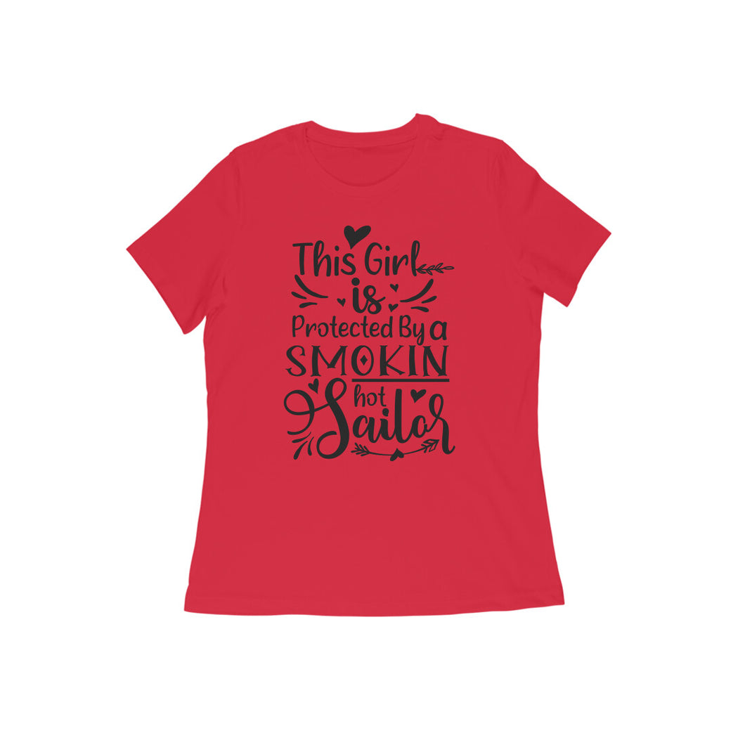 Sailor's girl - Women's half sleeve round neck t-shirt